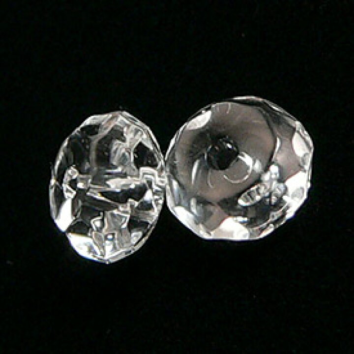 楽天市場】クリスタル水晶ボタンカット ビーズ(5x3mm) 粒売り ばら売り 