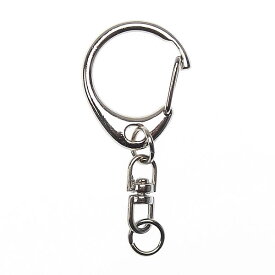 キーホルダー金具 回転カン 合金製 カニカンフック ナスカンフック 留め金具