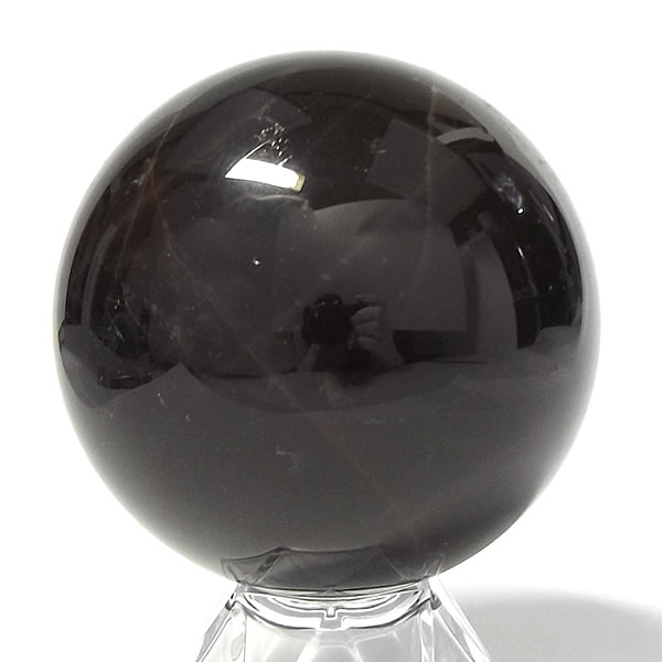 最大57%OFFクーポン モリオン 特価ブランド 黒水晶 丸玉 直径 約61mm～63mm 台座付き