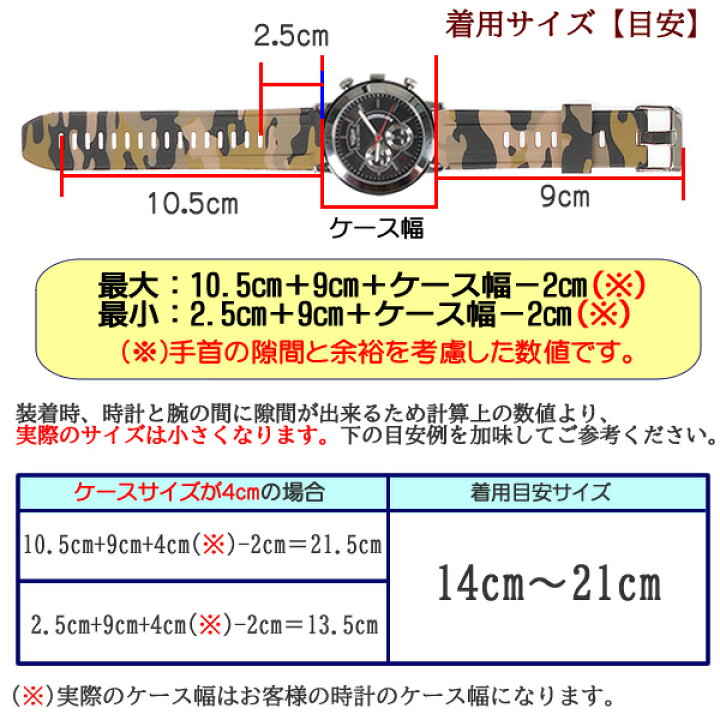 楽天市場】腕時計 ベルト ラバーバンド カモフラ 迷彩柄 シリコン 