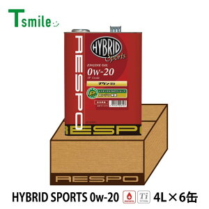 RESPO HYBRID SPORTS nCubhԐpIC GWIC 0w-20 (4L×6) 1P[X X| REO-4LHSN SeIC K̔X {
