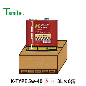 RESPO K TYPE Sports yԐp GWIC 5W-40 (3L×6) 1P[X X| REO-3LK40N K^CvX|[c SeIC K̔X {