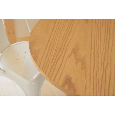 ダリオ カフェテーブル テーブル 円形 十字脚 直径80cm 高さ67 木製 オーク ナチュラル ブラック 黒 スチール カフェ風 ダイニング  おしゃれ シンプル モダン 北欧 | T-smile