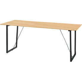 ルカ ダイニングテーブル テーブル ナチュラル オーク 幅180 奥行80 高さ73 180×80 木製 スチール ダイニング おしゃれ シンプル モダン 北欧
