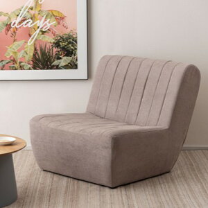 幅80cm 一人掛けフロアソファ ベージュ座面高33cm ファブリック ワイド ゆったり シンプル ラグジュアリー 低め