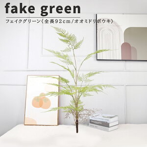 フェイクグリーン 観葉植物 リアル 人工観葉植物 高さ92cm オオミドリボウキ お手入れ不要 鉢なしタイプ