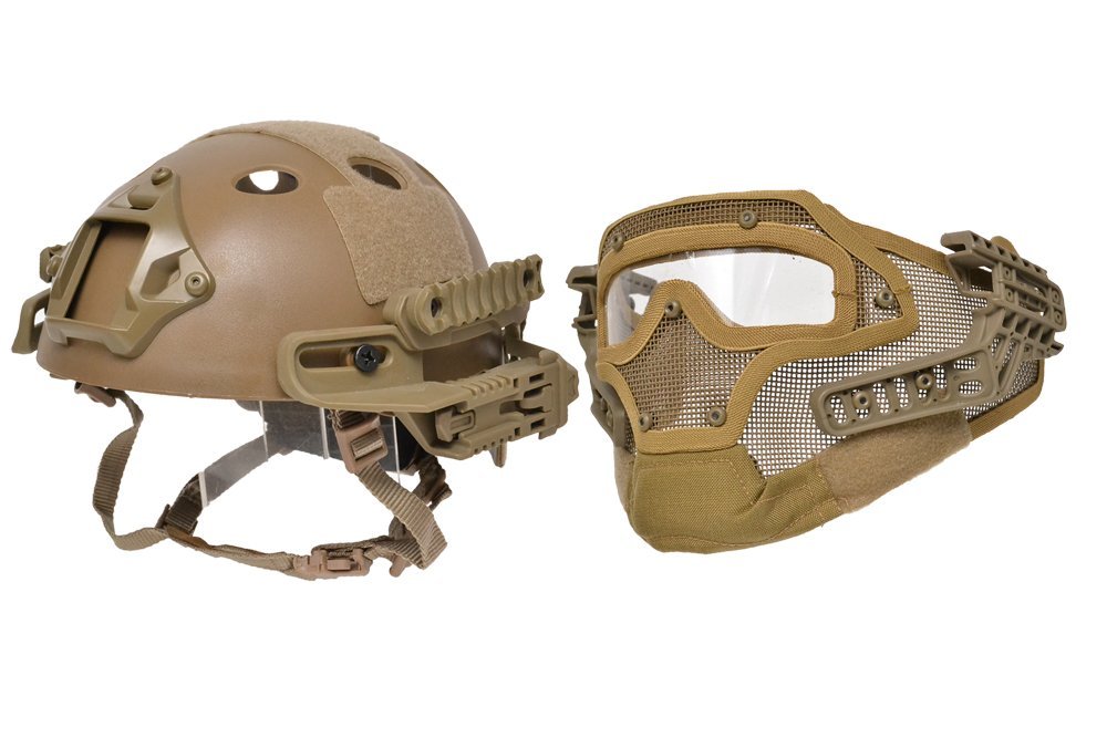 楽天市場】ヘルメット + フルフェイスマスク G4システム FAST 1体型 