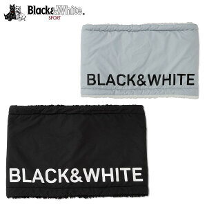 ブラック&ホワイト / Black&White (2022秋冬新作!)ネックウォーマー(ユニセックス)ゴルフウェア/ ブラック&ホワイト
