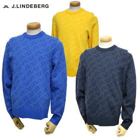 【50％OFF！セール！】J.リンドバーグ / J.LINDEBERG （2022秋冬新作！）J.LINDEBERG（ジェイリンドバーグ）クルーネックセーター/ゴルフウェア Jリンドバーグ　メンズ