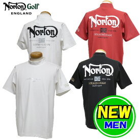【50％OFF！セール！】　ノートンゴルフ / Norton GOLF (2022春夏新作！)ドライ ワンポイント 箔 ハイネック T ゴルフウェア ガッチャ ゴルフ /