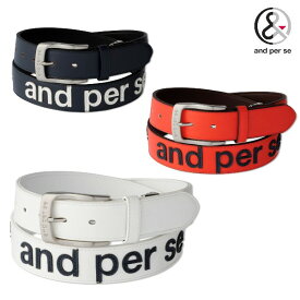 【30％off！セール！】アンパスィ/and per se (継続！）ロゴベルト（メンズ）ゴルフウェア/アンパシー/