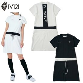 V12 ゴルフ V TWELVE（2024春夏新作！）VERTICAL ONE-PIECE ワンピース レディース ゴルフウェア