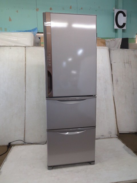 値下げ】R-K38JV 日立 3ドア 冷凍冷蔵庫 375L 2019年製-