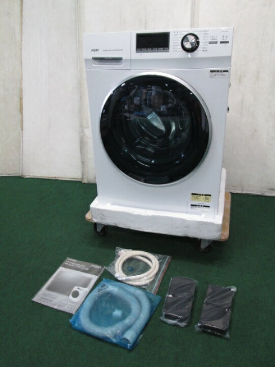 楽天市場】2022年 未使用 展示品 AQUA 8kg ドラム式 全自動洗濯機 AQW 