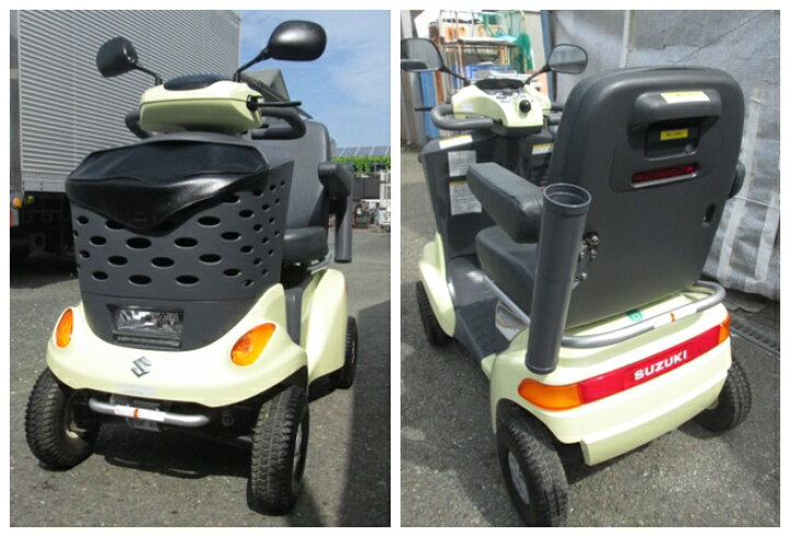 楽天市場】スズキ セニアカー 電動車イス ET4D7 ペールイエロー(0809CI 