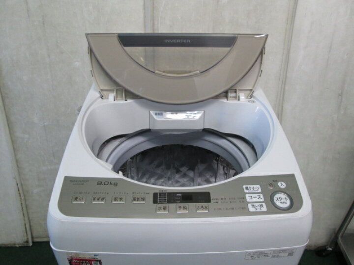楽天市場】シャープ 9kg 全自動洗濯機 ES-KSV9E-N(1208EH)7CY-1【中古 