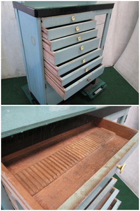 楽天市場】歯科医院発/レトロ キャビネット デンタルキャビネット 