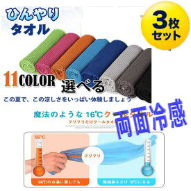 1000円ポッキリ　両面冷感タイプ3枚　ひんやりタオル　冷感タオル　クールタオル 冷却タオル キッズ 熱中症対策に ネッククーラー スーパークールタオル アウトドア 首 子供 冷たい 冷感 冷たいタオル 冷えるタオル クールスカーフ レジャー暑さ対策　送料無料