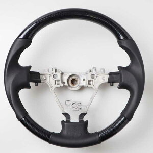 ダイハツ ハイゼットカーゴ後期 S321/S331 コンビハンドル コンビステアリング ブラックカーボンXブラックレザー ガングリップ