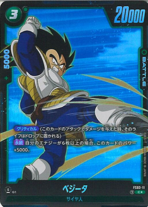 楽天市場】ドラゴンボール フュージョンワールド ベジータ（パラレル 