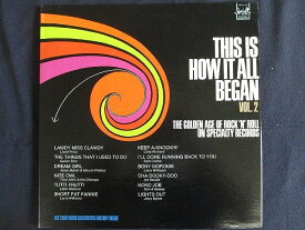 LP/レコード 0107■サムクック 他オムニバス/THIS IS HOW IT ALL BIGAN Vol.2/SPS2118