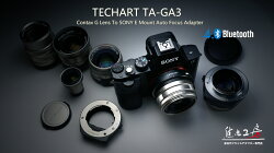 TECHART(テックアート)コンタックスGマウントレンズ-SONY(ソニー)NEX/α.Eマウント電子アダプター.フルサイズ対応TA-GA3