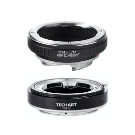 【楽天ランキング1位】TECHART 電子マウントアダプター セット TZM-02 (OMM) TZM-02 + K&F Concept KF-OMM (オリンパスOMマウントレンズ → ライカMマウント変換）AF対応