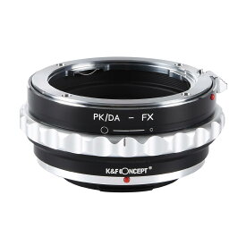 K&F Concept レンズマウントアダプター KF-DAX (ペンタックスKマウント(DAレンズ対応)レンズ → 富士フィルムXマウント変換） 絞りリング付き