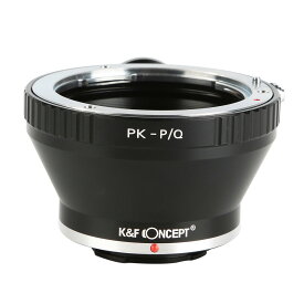 【P2倍+クーポン！マラソン】K&F Concept レンズマウントアダプター KF-PKQ-T (ペンタックスKマウントレンズ → ペンタックスQマウント変換）三脚座付き