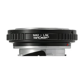 【楽天ランキング1位】K&F Concept マウントアダプター KF-42M2（M42マウントレンズ → ライカMマウント変換）