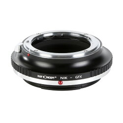 K&FConceptレンズマウントアダプターKF-NFG(ニコンFマウントレンズ→富士フィルムGFXGマウント変換)
