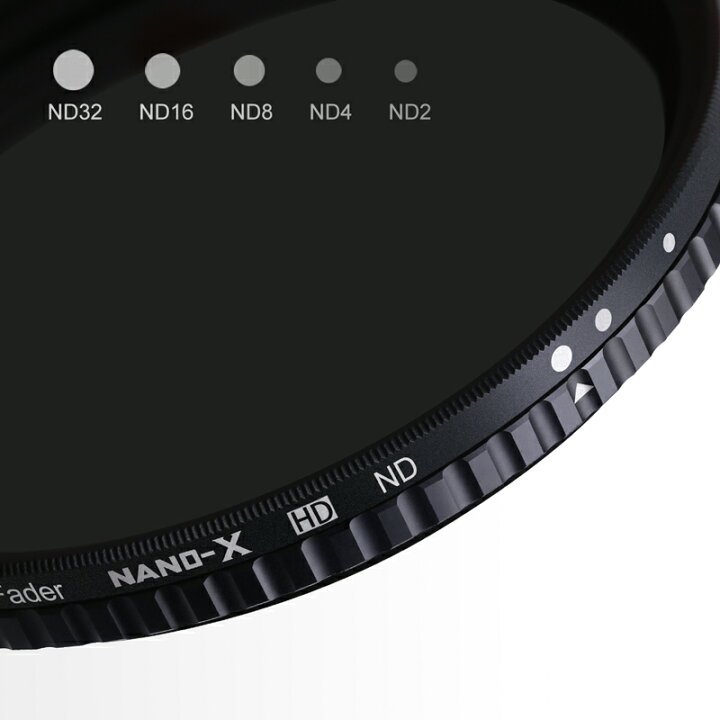 楽天市場】K&F Concept NANO-X バリアブル(可変式)NDフィルター 62mm X 