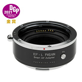 【P2倍+クーポン！マラソン】Fotodiox 電子マウントアダプター EF-LT-FSN（キヤノンEFマウントレンズ → L（バヨネット）マウント変換） ファンクションボタン搭載 ブラック