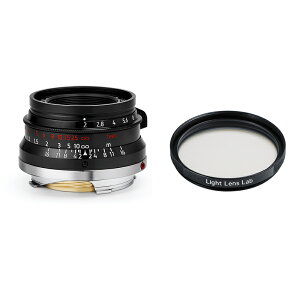 �y3/15����N�[�|���zLIGHT LENS LAB M 35mm f/2 + E39 UV�t�B���^�[ LLL-35M (B) + L-UV E39 (B) �u���b�N�y�C���g