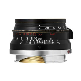 【P2倍+クーポン！マラソン】LIGHT LENS LAB M 35mm f/2 ヴィンテージブラック セット（UVフィルター、フード付属）ライカMマウント