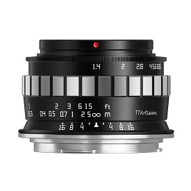 【楽天ランキング1位】TTArtisan 23mm f/1.4 C キヤノンRFマウント APS-C 単焦点レンズ 国内正規品 メーカー保証2年 マニュアルフォーカス 標準 大口径 準広角 交換レンズ ブラック×シルバー Canon 銘匠光学 焦点工房