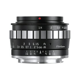 銘匠光学 TTArtisan 23mm f/1.4 C ソニーEマウント APS-C 焦点レンズ ブラック×シルバー 準広角