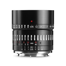 銘匠光学 TTArtisan 50mm f/0.95 C マイクロフォーサーズ ブラック×シルバー カメラレンズ 単焦点レンズ 望遠レンズ