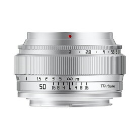 銘匠光学 TTArtisan 50mm f/2 ソニーEマウント シルバー 単焦点レンズ フルサイズ対応 Sony E 標準