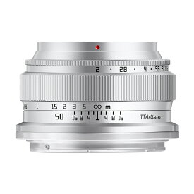 銘匠光学 TTArtisan 50mm f/2 フルサイズ対応 ニコンZマウント シルバー 単焦点レンズ Nikon Z 標準