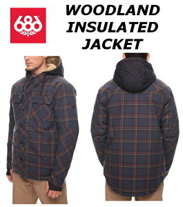 17-18V 686 MEN'S WOODLAND INSULATED JACKET SIXEIGHTSIX VbNXGCgVbNX Y EbhhWPbg Xm[{[hEFA J[/DARK DENIM PLAID L7W109