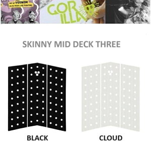 ���{���K�i �������� GORILLA GRIP SKINNY MID DECK THREE �S�����O���b�v �T�[�t�B�� �f�b�L�p�b�h �X�L�j�[ FRONT �t�����g 3�s�[�X