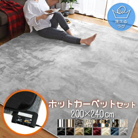 ホットカーペット 3畳 本体+カバー 2点セット ホットカーペットカバー 抗菌 防臭 防ダニ 低ホルムアルデヒド 多機能搭載 メーカー1年保証 オフタイマー付き カバー付き 省エネ 3面切り替え 16折収納 コンパクト 電気カーペット ライトキャスト