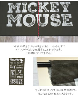 のれんN-3822ミッキーマウス約85×150cmブラウン系ディズニーシンプルかわいい可愛いおしゃれお洒落暖簾目隠しタペストリー幅85cmメール便発送ミッキーMICKY