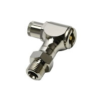 タイヤエアーチャック T型デュアルヘッド シュレーダー／フレンチ・クローズドタイプ STRAIGHT/15-350 (S…