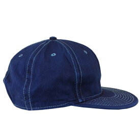 藍染め キャップ 帽子 CAP フラットバイザー コットン プレゼント ギフト しっかり