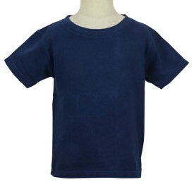 キッズ ベビー 藍染め 半袖 Tシャツ 出産祝い 子供服 コットン 綿 プレゼント ギフト ネイビー