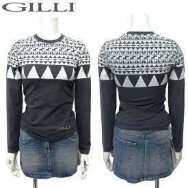 GILLI ジリ ノルディック柄 長袖Tシャツ（ロンT） Sサイズ 【新品】【YDKG-tk】【コンビニ受取対応商品】【あす楽】