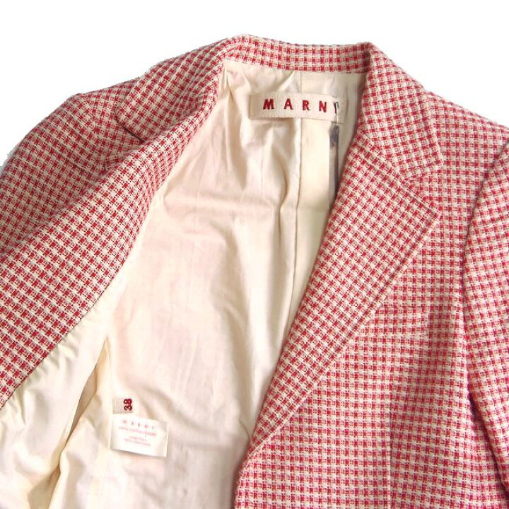 楽天市場】MARNI マルニ 春色でフェミニン 8分袖ジャケット 38サイズ 