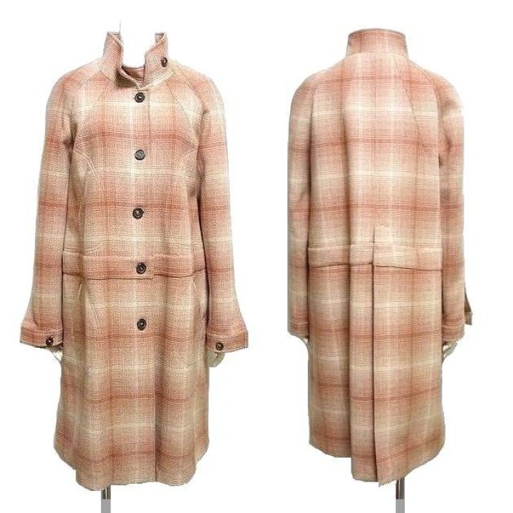 楽天市場】MARNI マルニ ロング丈 ウールコート 42サイズ チェック柄 